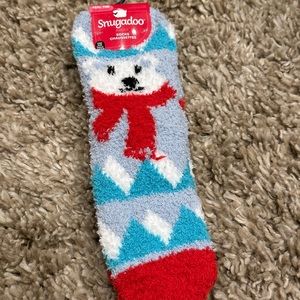 Snugadoo Polar Bear Fuzzy Socks NWT
